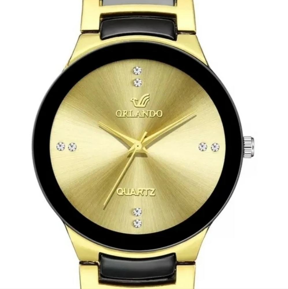 High Quality Men's Stainless Steel Quartz Orlando Watch (Relogio Masculino)